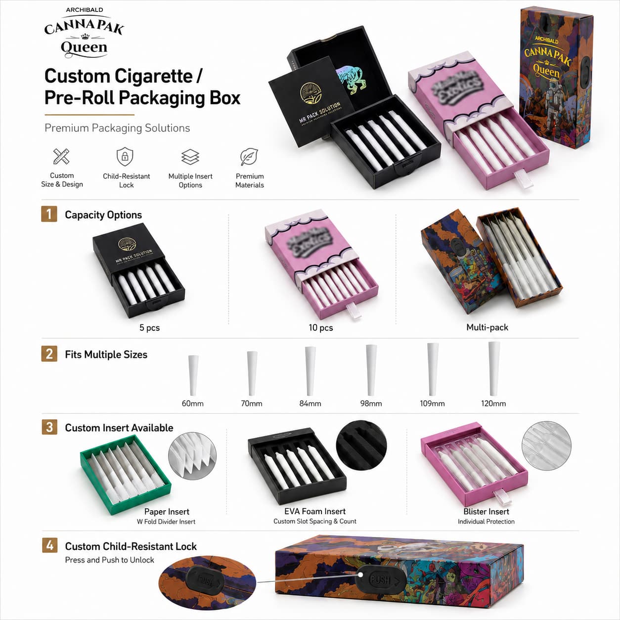 luxury pre-roll packaging box